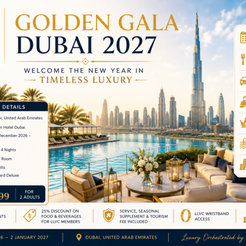 Golden Gala Dubai 2027 |29 December 2026 – 2 January 2027 | 2 Adults